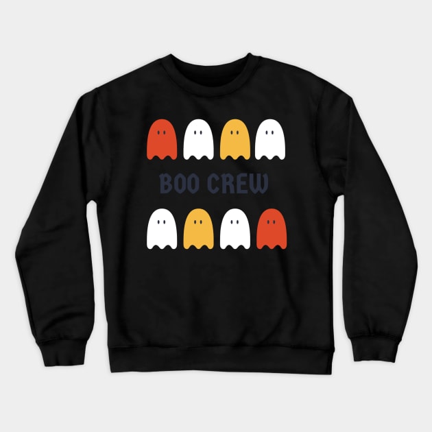 Boo Crew Fun Halloween Apparel Crewneck Sweatshirt by Topher's Emporium